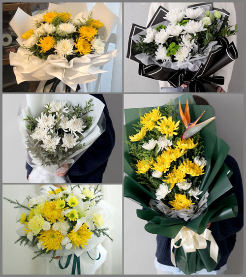 江苏连云港灌南县堆沟港镇白事花束代送